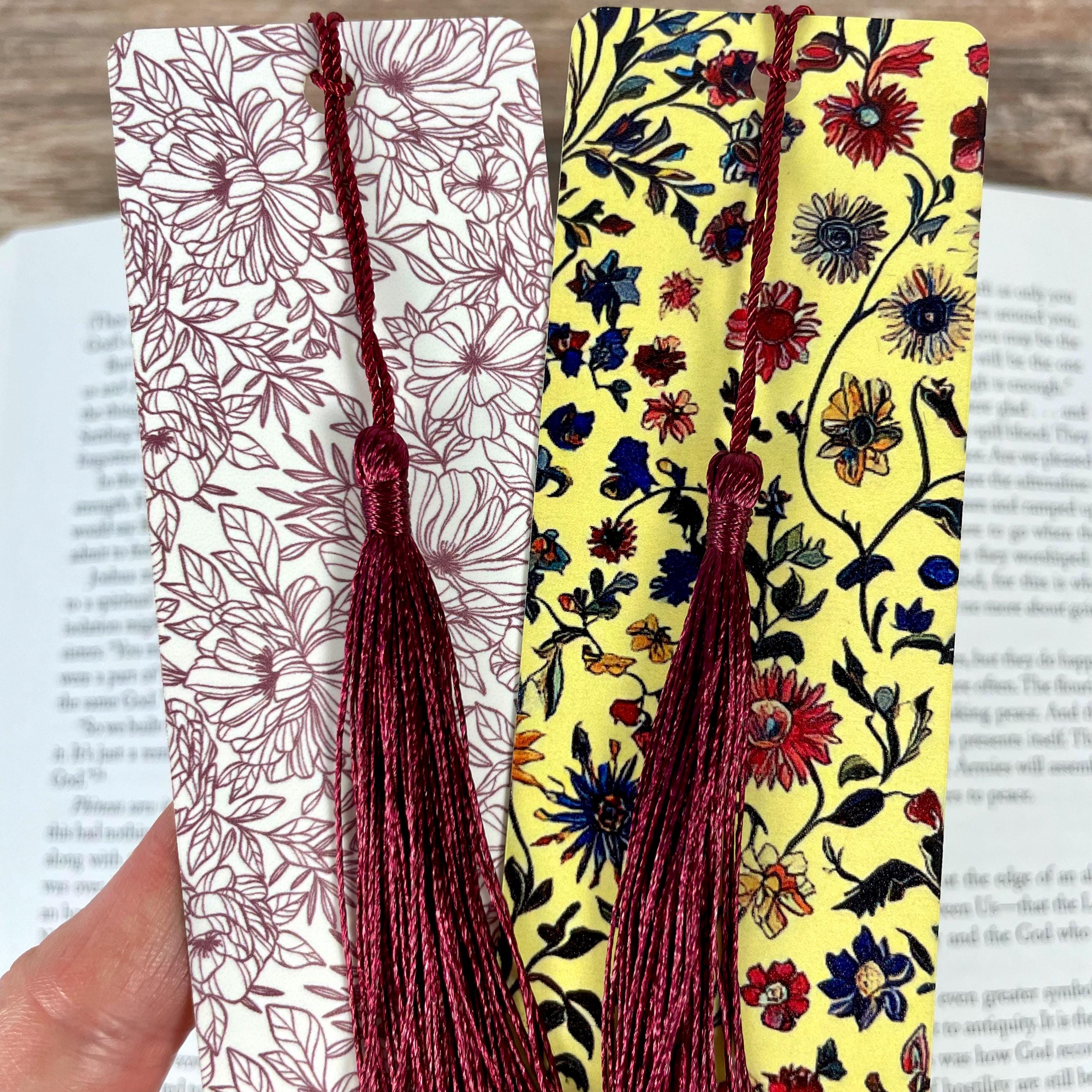 Floral Bookmark Gift Set for Flower Lovers Makes a Thoughtful Gardener Gift, Teacher Appreciation Gift or Stocking Stuffer