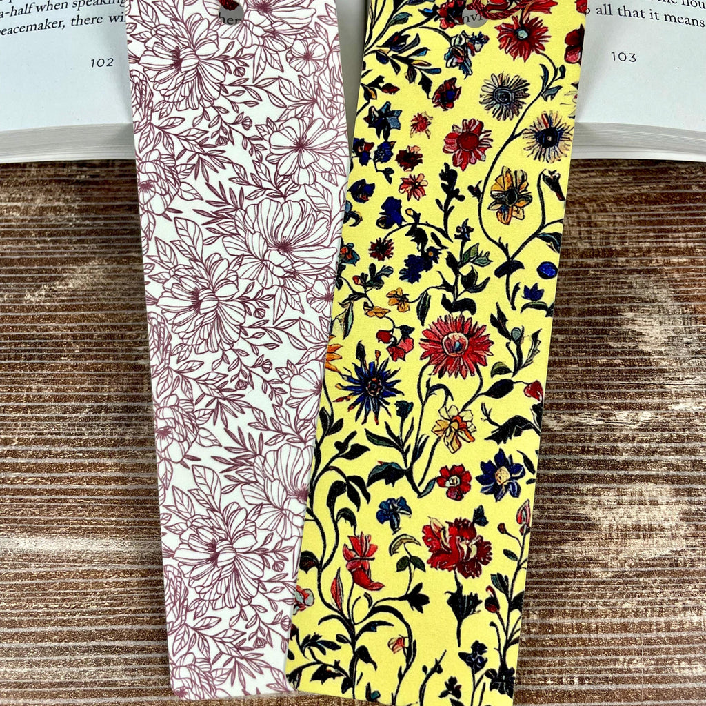 Floral Bookmark Gift Set for Flower Lovers Makes a Thoughtful Gardener Gift, Teacher Appreciation Gift or Stocking Stuffer