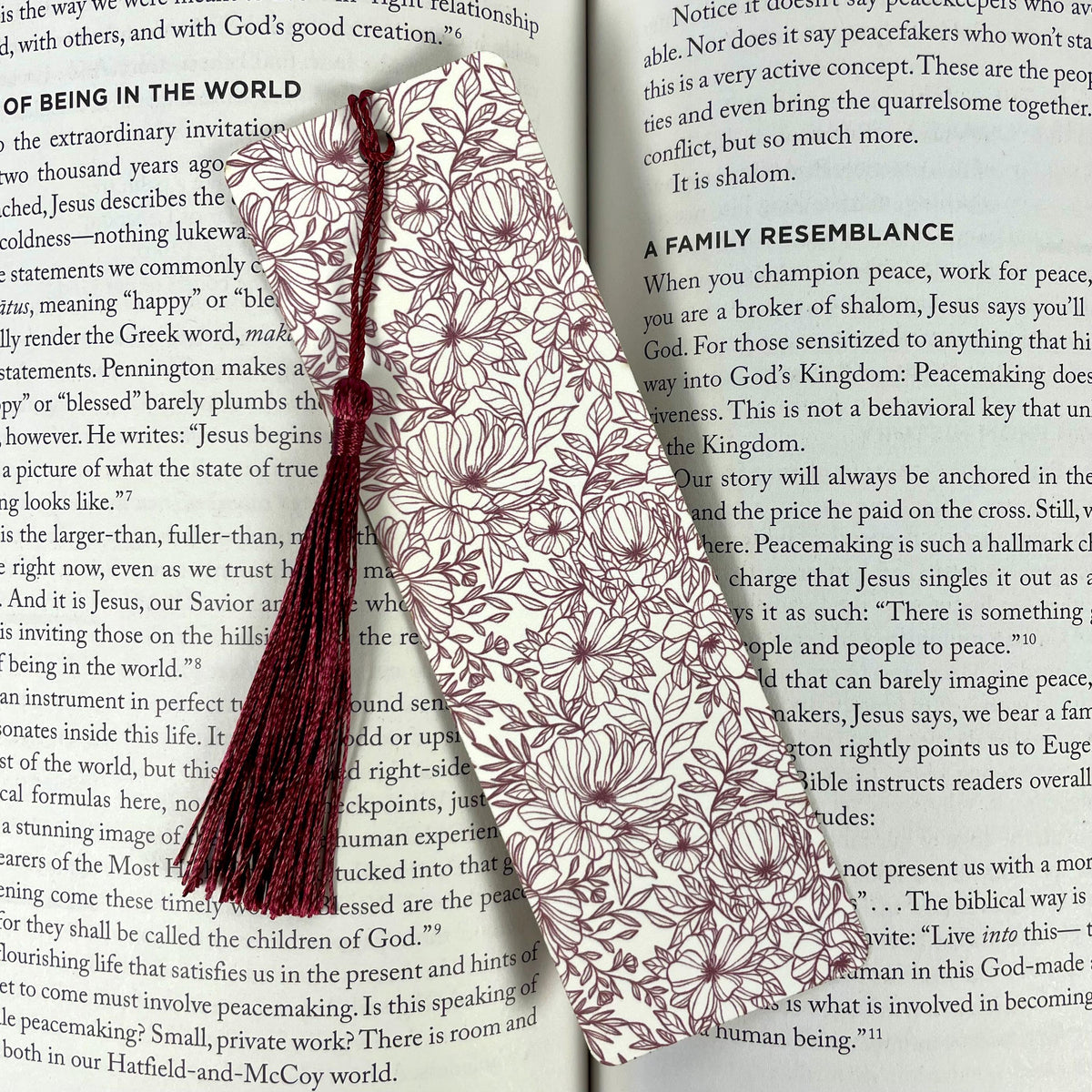 Floral Bookmark Gift Set for Flower Lovers Makes a Thoughtful Gardener Gift, Teacher Appreciation Gift or Stocking Stuffer