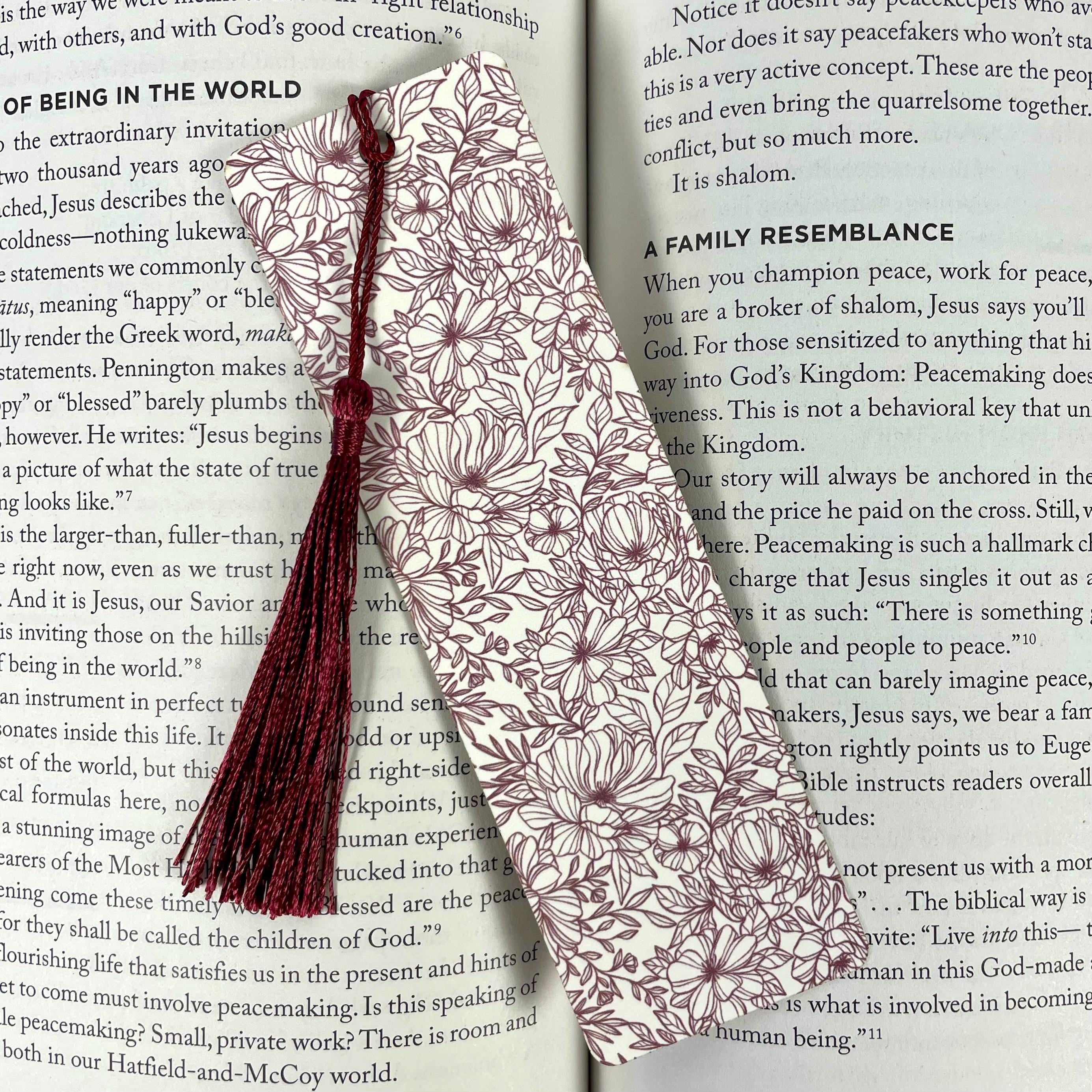 Floral Bookmark Gift Set for Flower Lovers Makes a Thoughtful Gardener Gift, Teacher Appreciation Gift or Stocking Stuffer