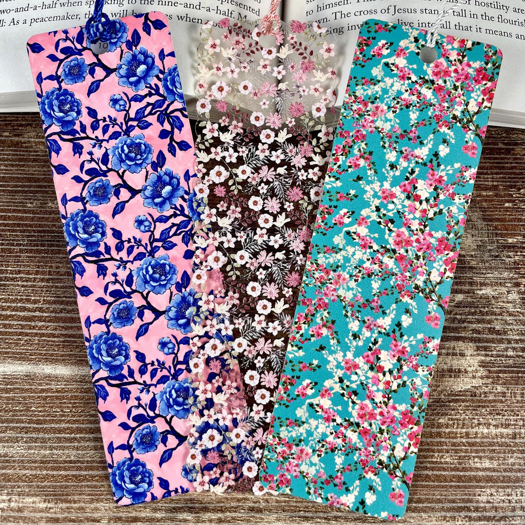 Floral Bookmark Gift Set for Flower Lovers Makes a Thoughtful Gift for Her, Teacher Gift or Birthday Present