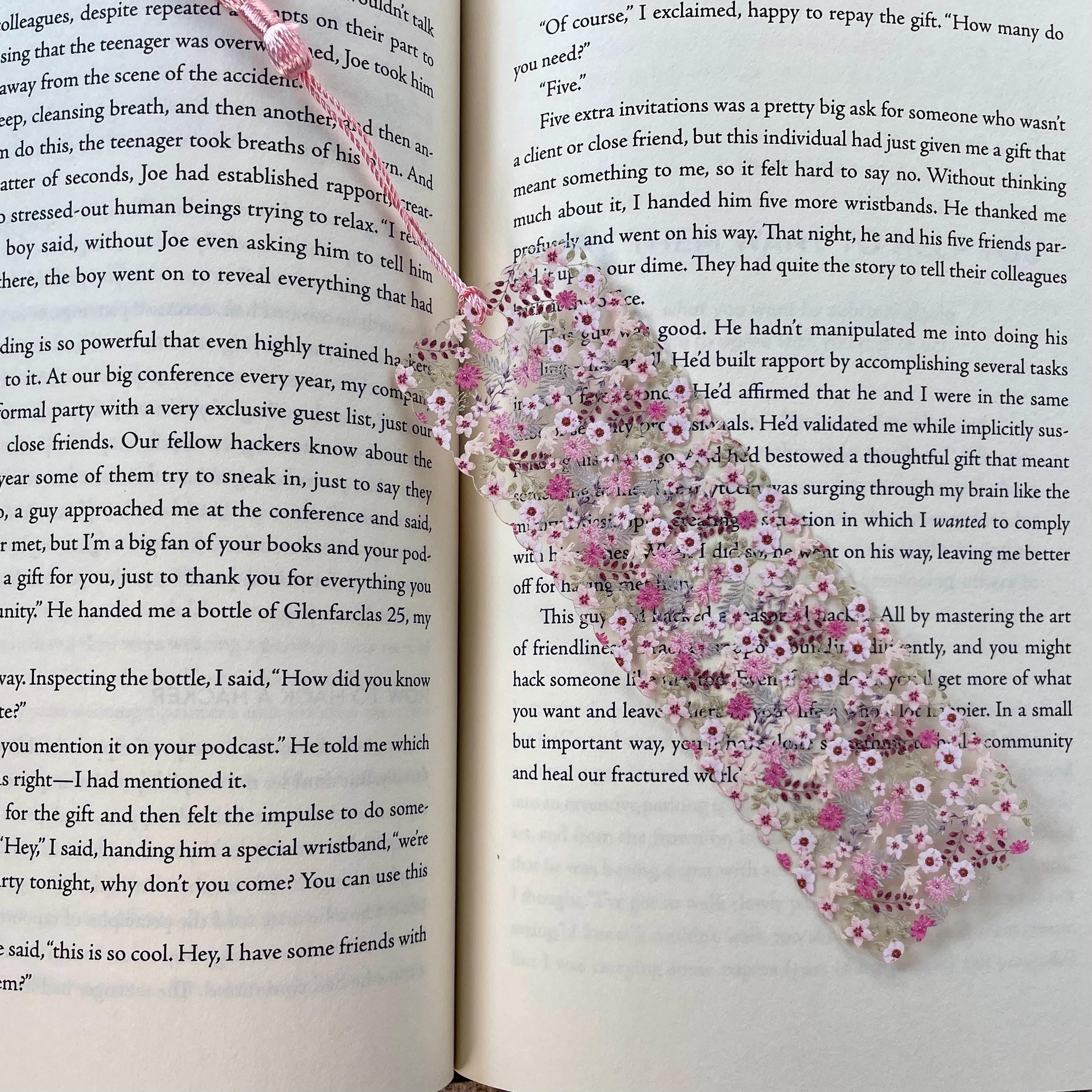 Floral Bookmark Gift Set for Flower Lovers Makes a Thoughtful Gift for Her, Teacher Gift or Birthday Present