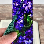Tulip and Violet Bookmark Gift Set Makes a Colorful Teacher Appreciation Gift, Flower Lover Gift or Spring Birthday Present