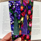 Tulip and Violet Bookmark Gift Set Makes a Colorful Teacher Appreciation Gift, Flower Lover Gift or Spring Birthday Present