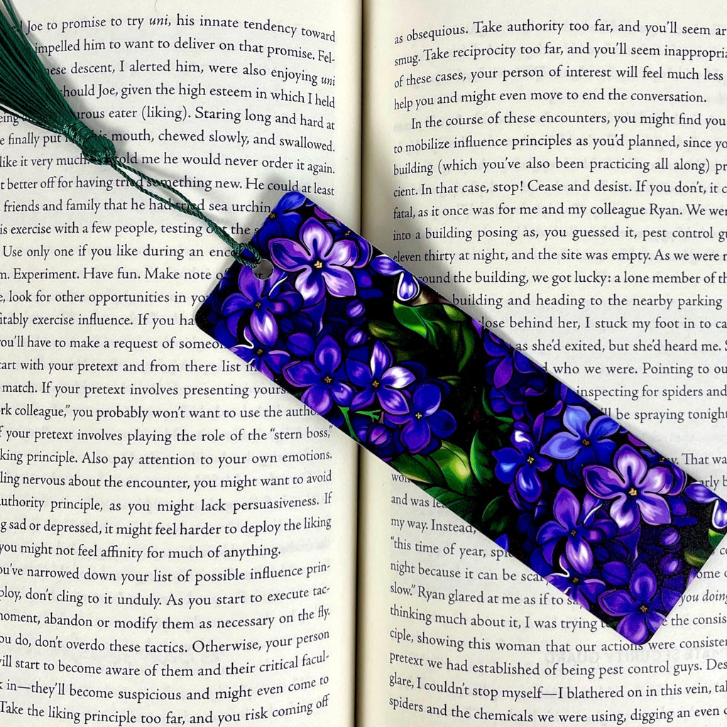 Tulip and Violet Bookmark Gift Set Makes a Colorful Teacher Appreciation Gift, Flower Lover Gift or Spring Birthday Present
