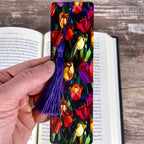 Tulip and Violet Bookmark Gift Set Makes a Colorful Teacher Appreciation Gift, Flower Lover Gift or Spring Birthday Present