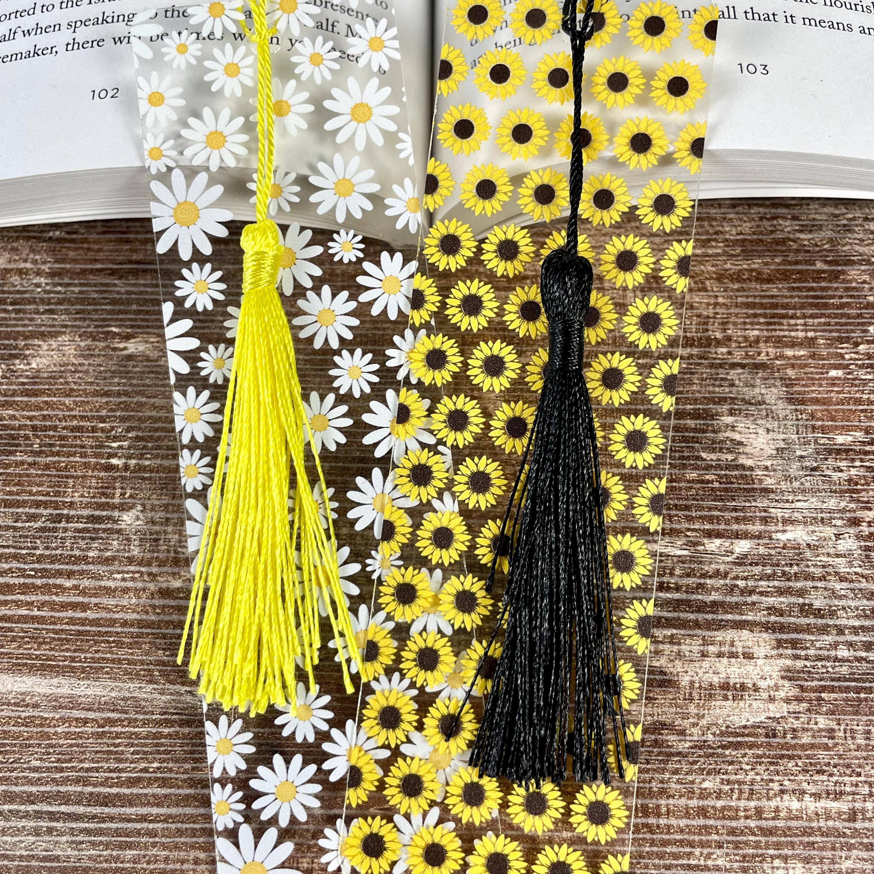 Daisy and Sunflower Bookmark Gift Set Makes a Cheerful Teacher Appreciation Gift, Flower Lover Gift or Stocking Stuffer