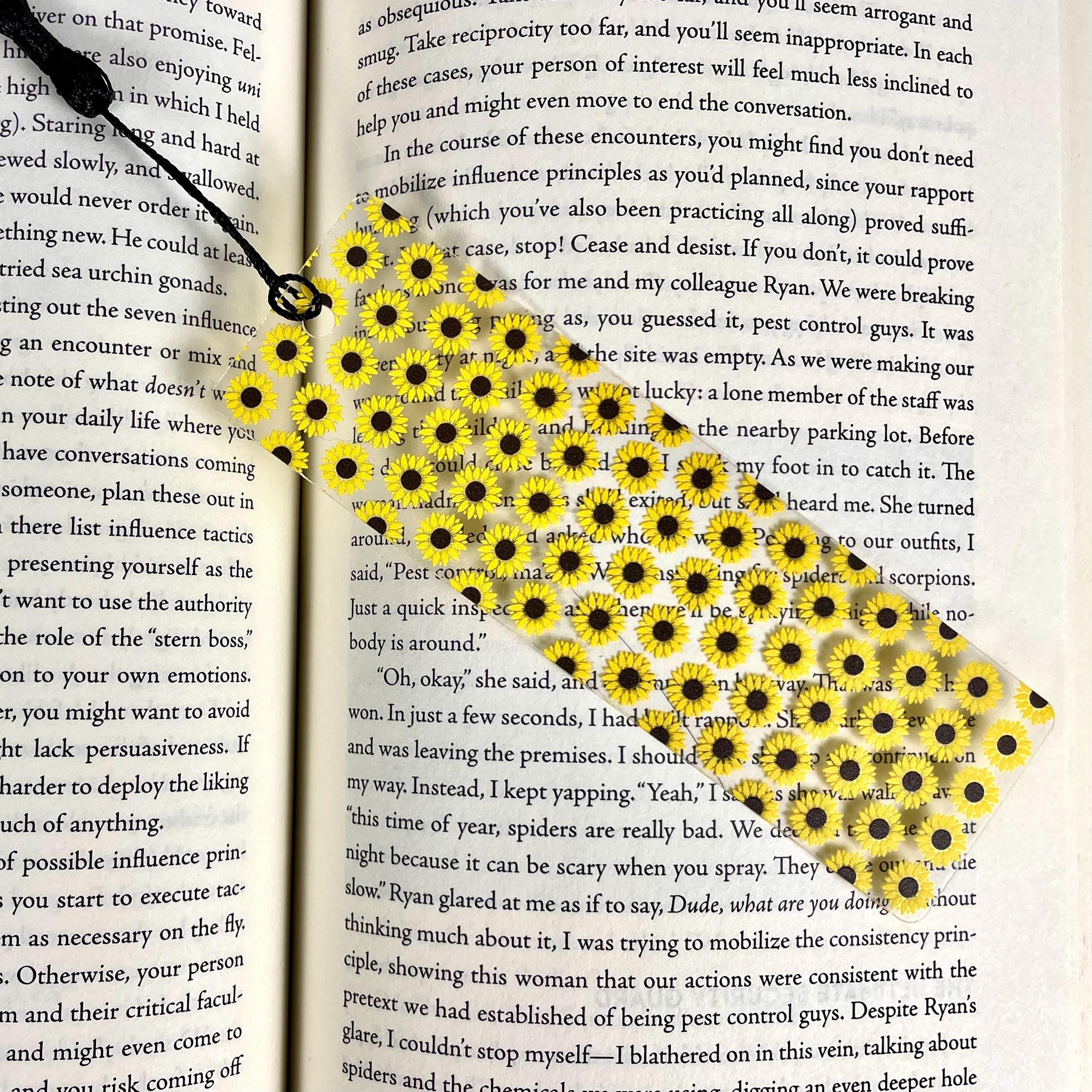 Daisy and Sunflower Bookmark Gift Set Makes a Cheerful Teacher Appreciation Gift, Flower Lover Gift or Stocking Stuffer