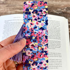 Colorful Floral Bookmark with Scalloped Edges Makes a Pretty Teacher Gift or Stocking Stuffer for Book Lovers