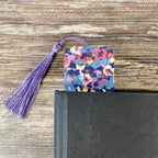 Colorful Floral Bookmark with Scalloped Edges Makes a Pretty Teacher Gift or Stocking Stuffer for Book Lovers