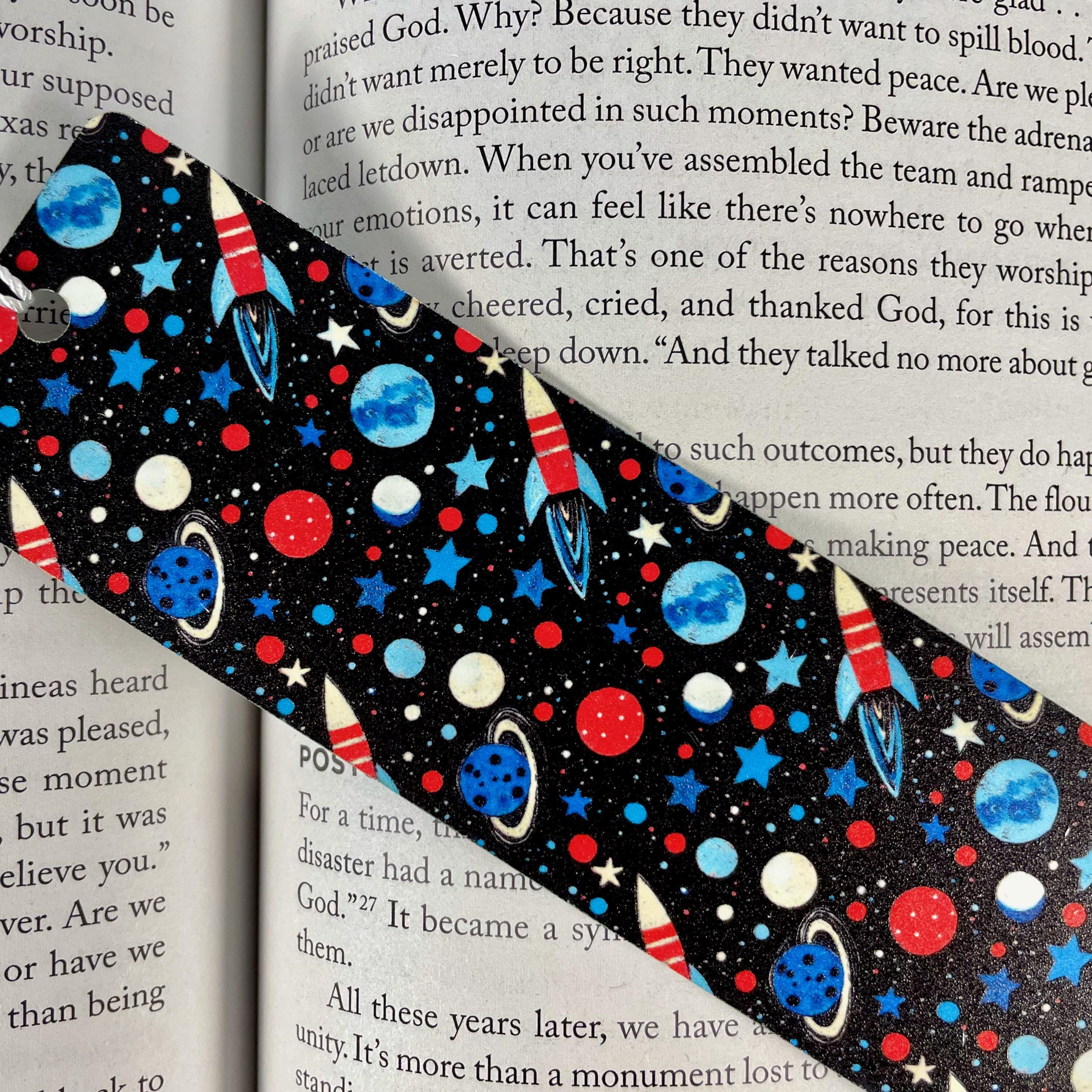 Space Bookmark Gift Set with Planets and Constellations Makes a Fun Astronomy Lover Gift, Science Teacher Gift or Stocking Stuffer