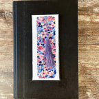 Colorful Floral Bookmark with Scalloped Edges Makes a Pretty Teacher Gift or Stocking Stuffer for Book Lovers
