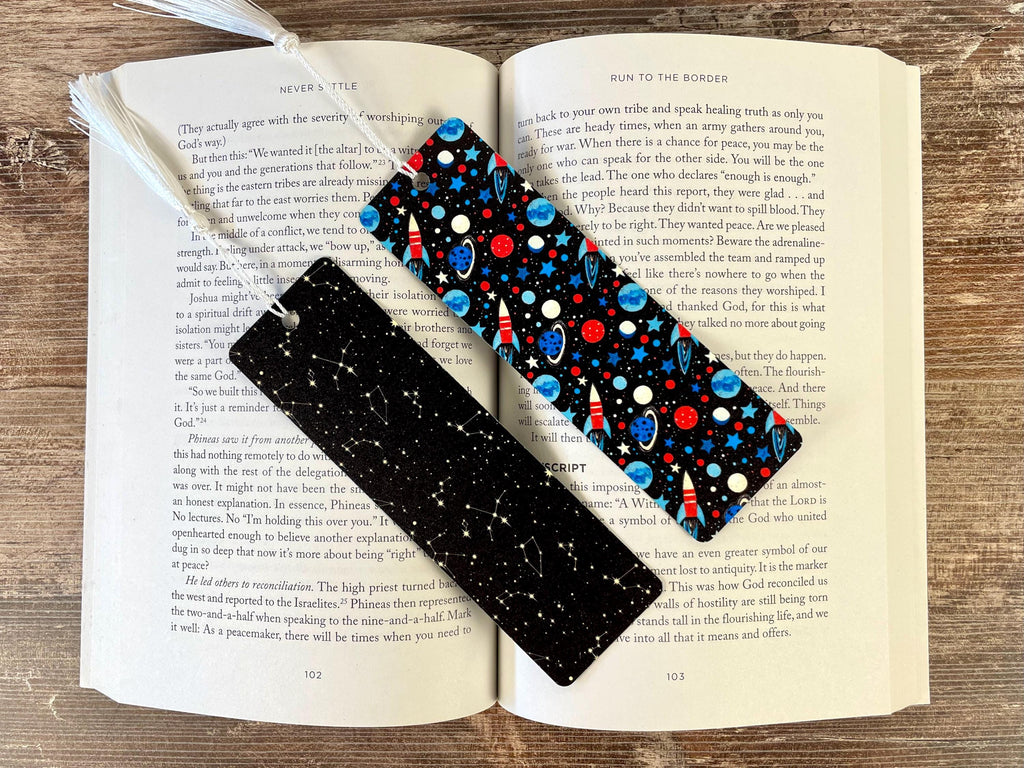 Space Bookmark Gift Set with Planets and Constellations Makes a Fun Astronomy Lover Gift, Science Teacher Gift or Stocking Stuffer