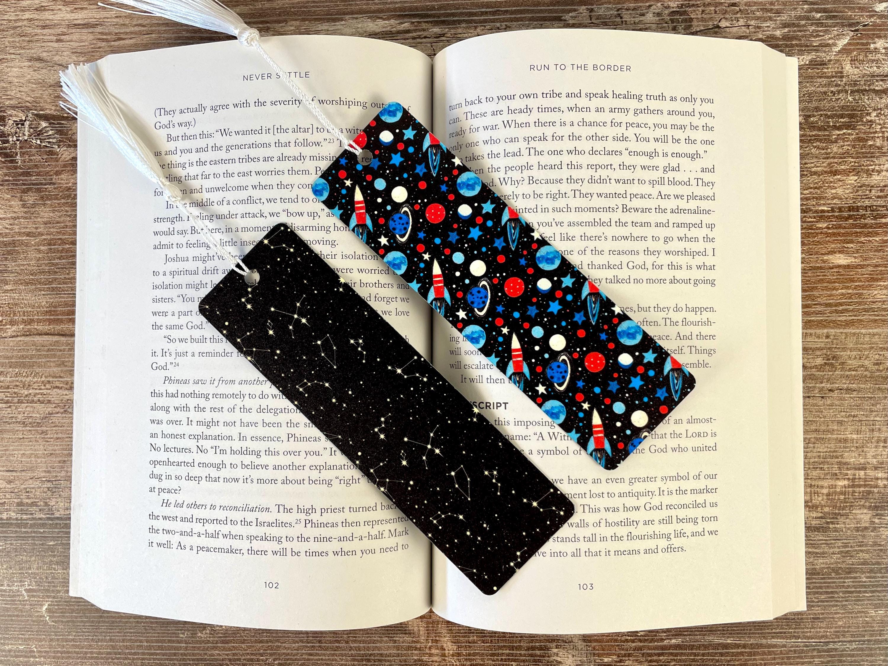 Space Bookmark Gift Set with Planets and Constellations Makes a Fun Astronomy Lover Gift, Science Teacher Gift or Stocking Stuffer