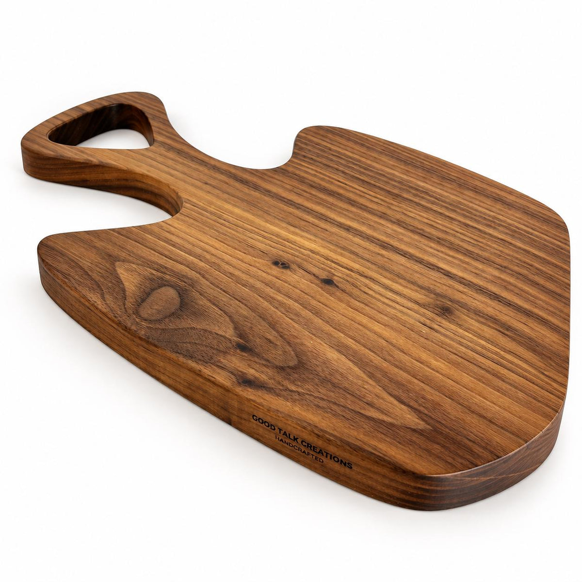 Personalized One-Piece Wood Cutting Board | Handmade Walnut, Cherry or Maple Serving Board | Non-Toxic Food Safe Finish | Wedding Gift