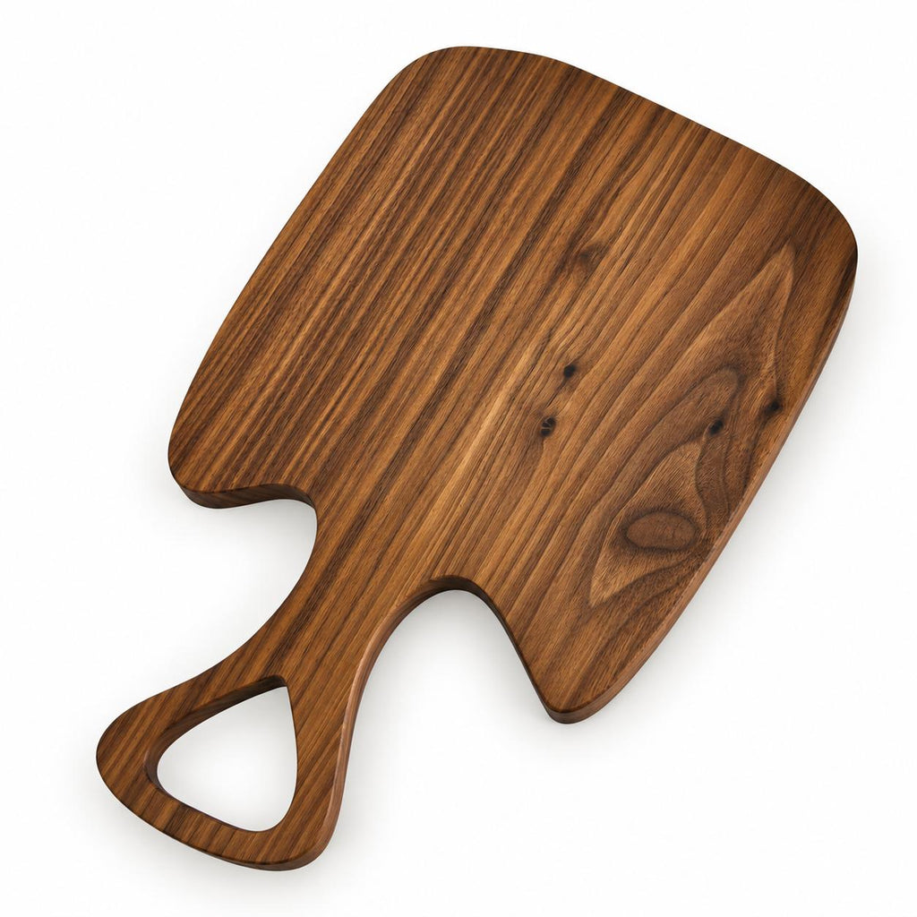 Personalized One-Piece Wood Cutting Board | Handmade Walnut, Cherry or Maple Serving Board | Non-Toxic Food Safe Finish | Wedding Gift