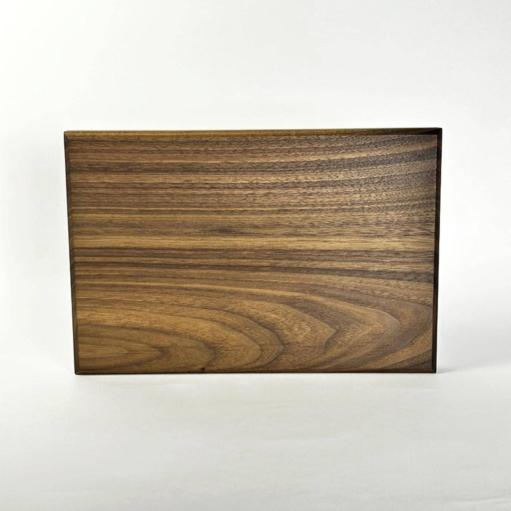 Thick Solid Wood Cutting Board, 1.25 Inch One Piece Walnut Maple or Cherry, No Glue Hardwood Kitchen Board
