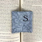Personalized Bookmark with Embroidered Initial, a Thoughtful Gift for Teachers, Coworkers and Book Lovers