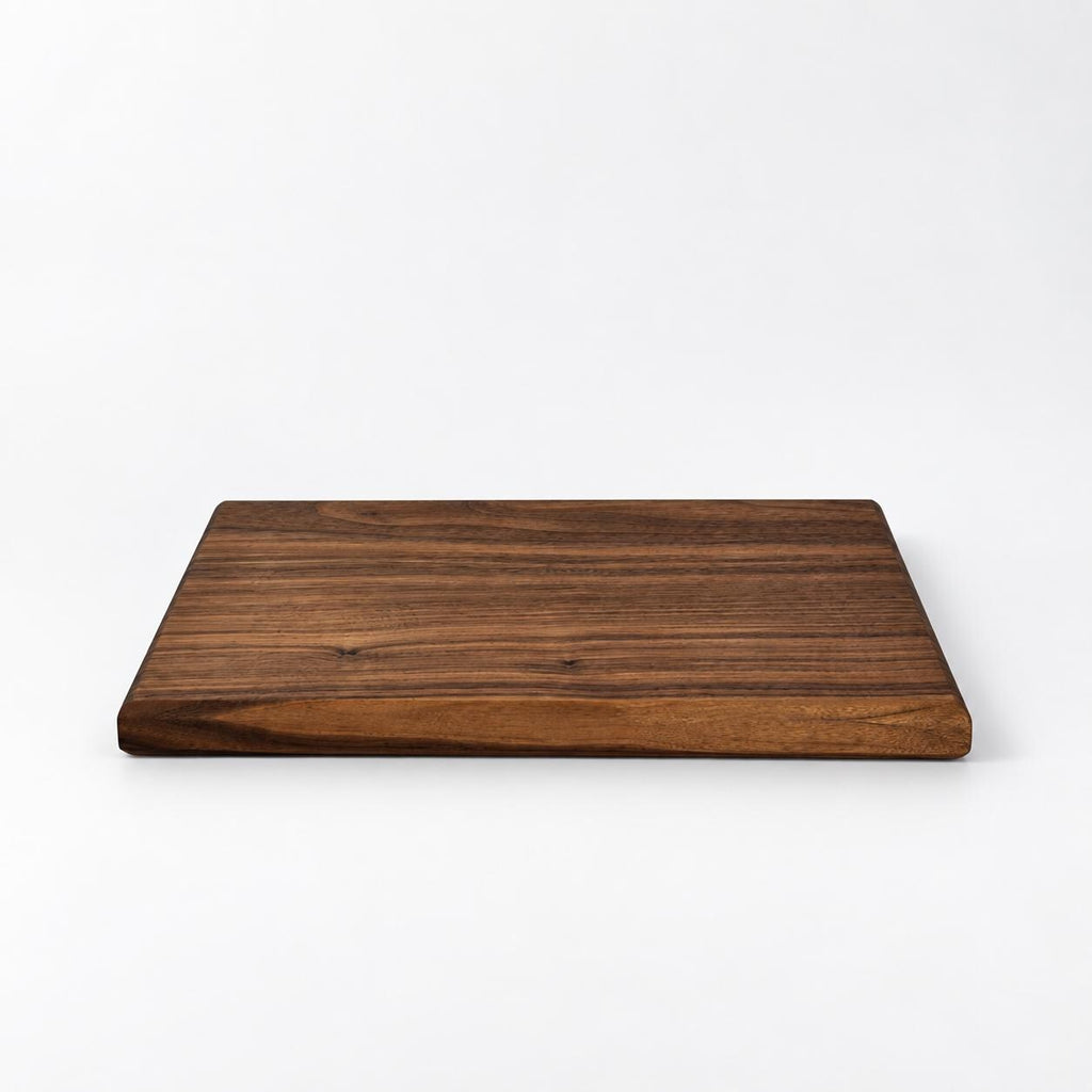 One Piece Wood Cutting Board | Non Toxic Walnut Maple Cherry Board | Wedding & Housewarming Gift