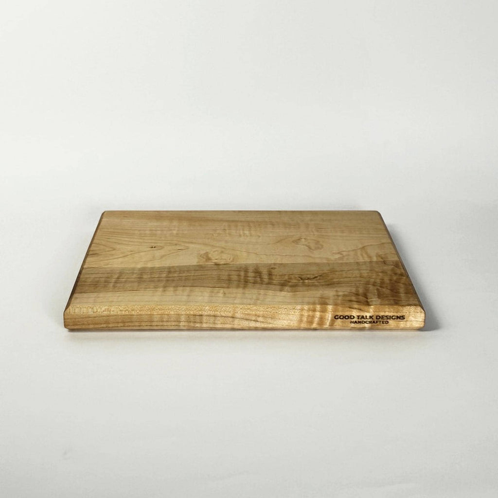 One Piece Wood Cutting Board | Non Toxic Walnut Maple Cherry Board | Wedding & Housewarming Gift