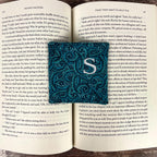 Personalized Bookmark with Embroidered Initial, a Thoughtful Book Lover, Teacher or Book Club Gift