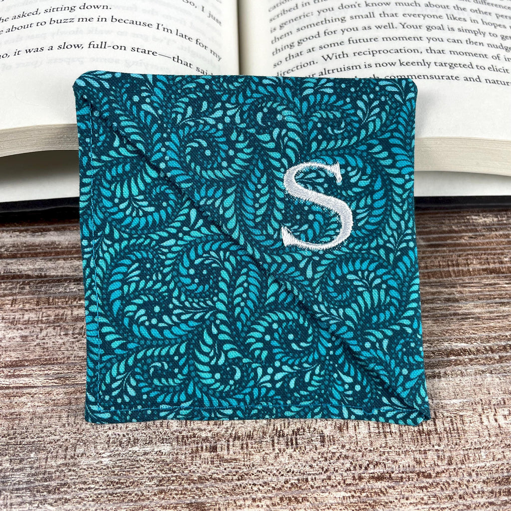 Personalized Bookmark with Embroidered Initial, a Thoughtful Book Lover, Teacher or Book Club Gift