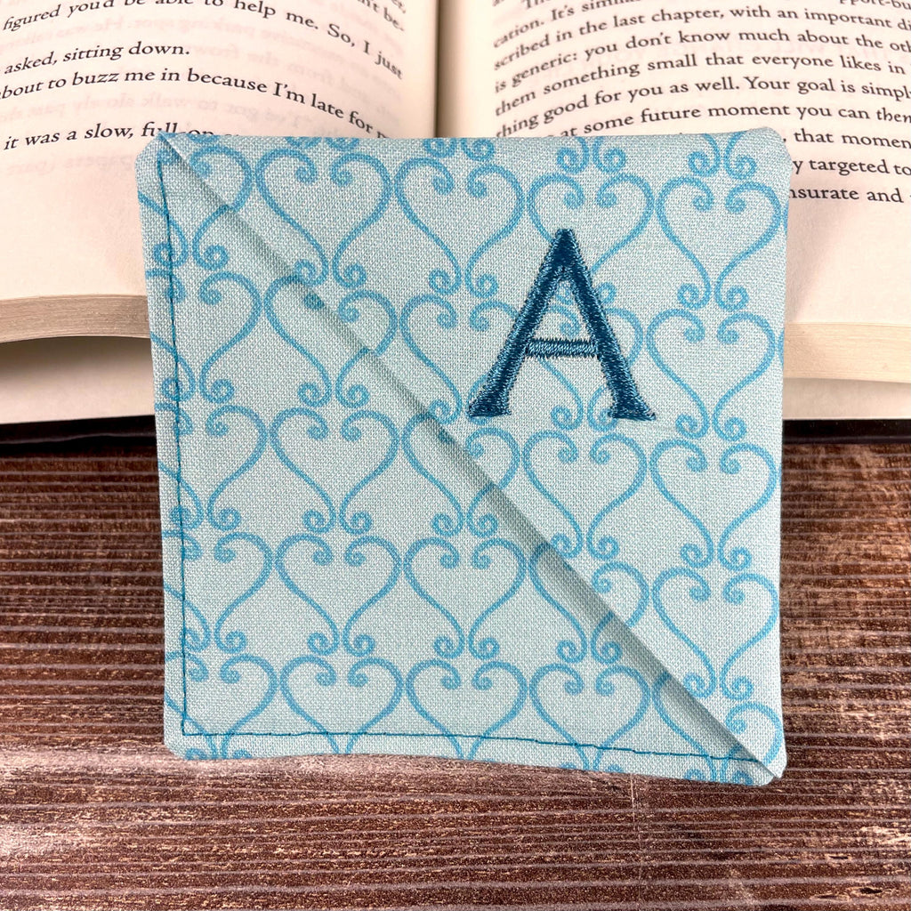 Personalized Bookmark with Embroidered Initial, a Sweet Gift for Readers, Best Friends or Someone Special