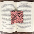 Personalized Bookmark with Embroidered Initial, a Unique Book Lover Gift for Birthdays, Book Clubs or Just Because
