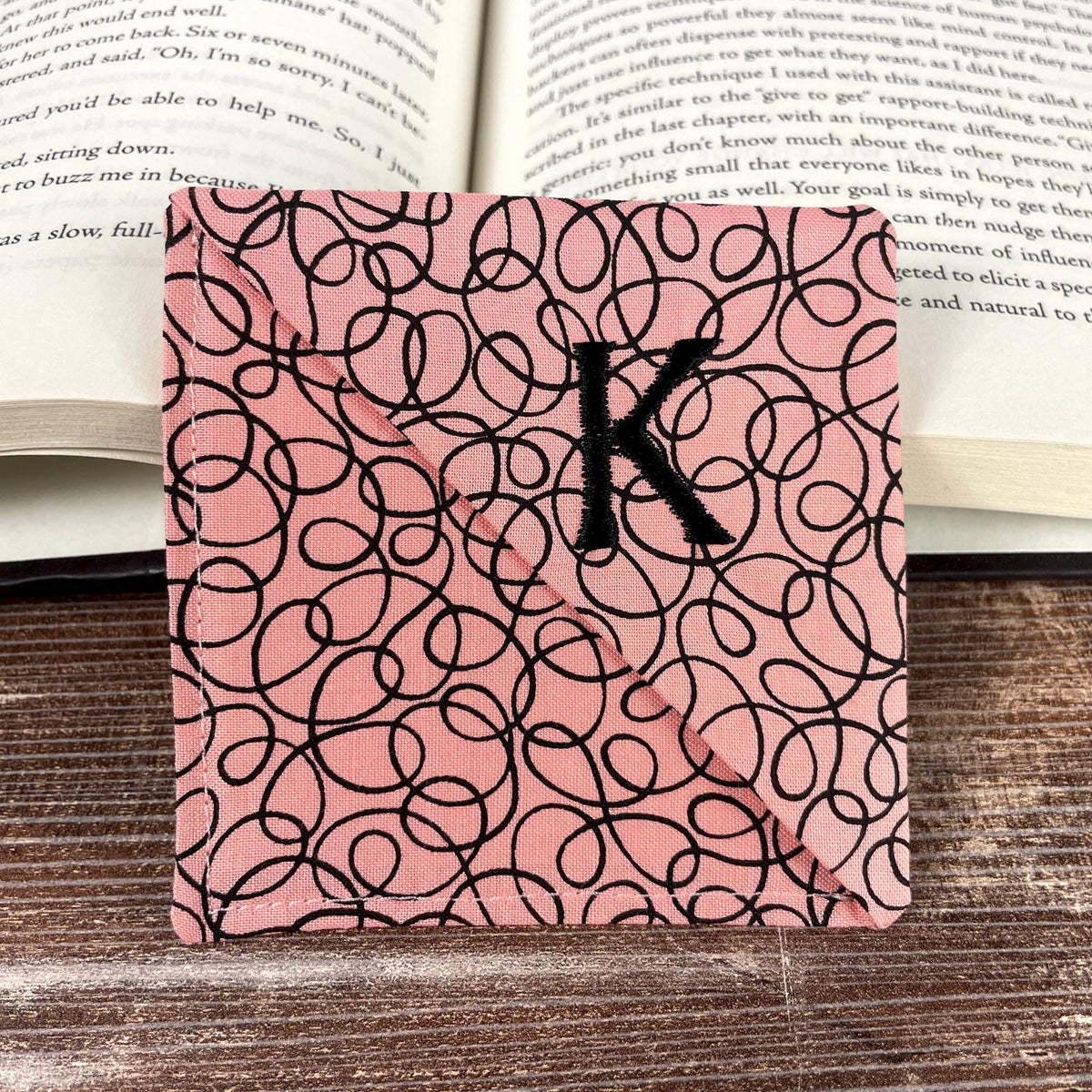 Personalized Bookmark with Embroidered Initial, a Unique Book Lover Gift for Birthdays, Book Clubs or Just Because