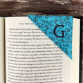 Personalized Bookmark with Embroidered Initial, Custom Book Lover Gift for Teacher, Book Club or Birthday