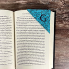 Personalized Bookmark with Embroidered Initial, Custom Book Lover Gift for Teacher, Book Club or Birthday