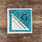 Personalized Bookmark with Embroidered Initial, Custom Book Lover Gift for Teacher, Book Club or Birthday
